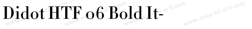 Didot HTF 06 Bold It字体转换